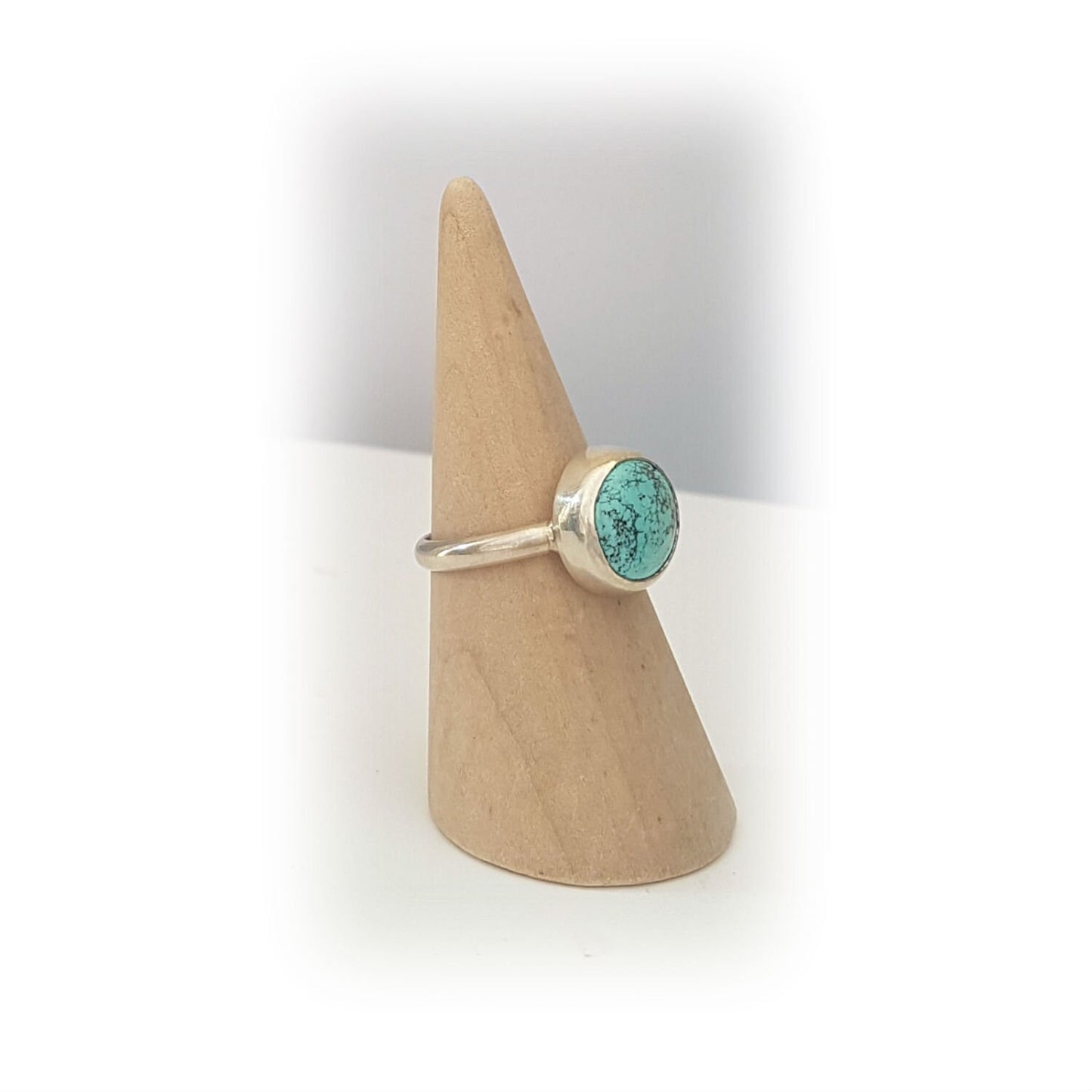 Skylake Turquoise & Sterling Silver Ring - size 10.5 or V