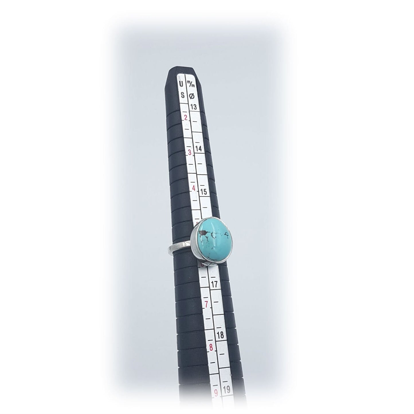 Pilot Mountain Turquoise & Sterling Silver Ring - size 5.5 or K 1/2