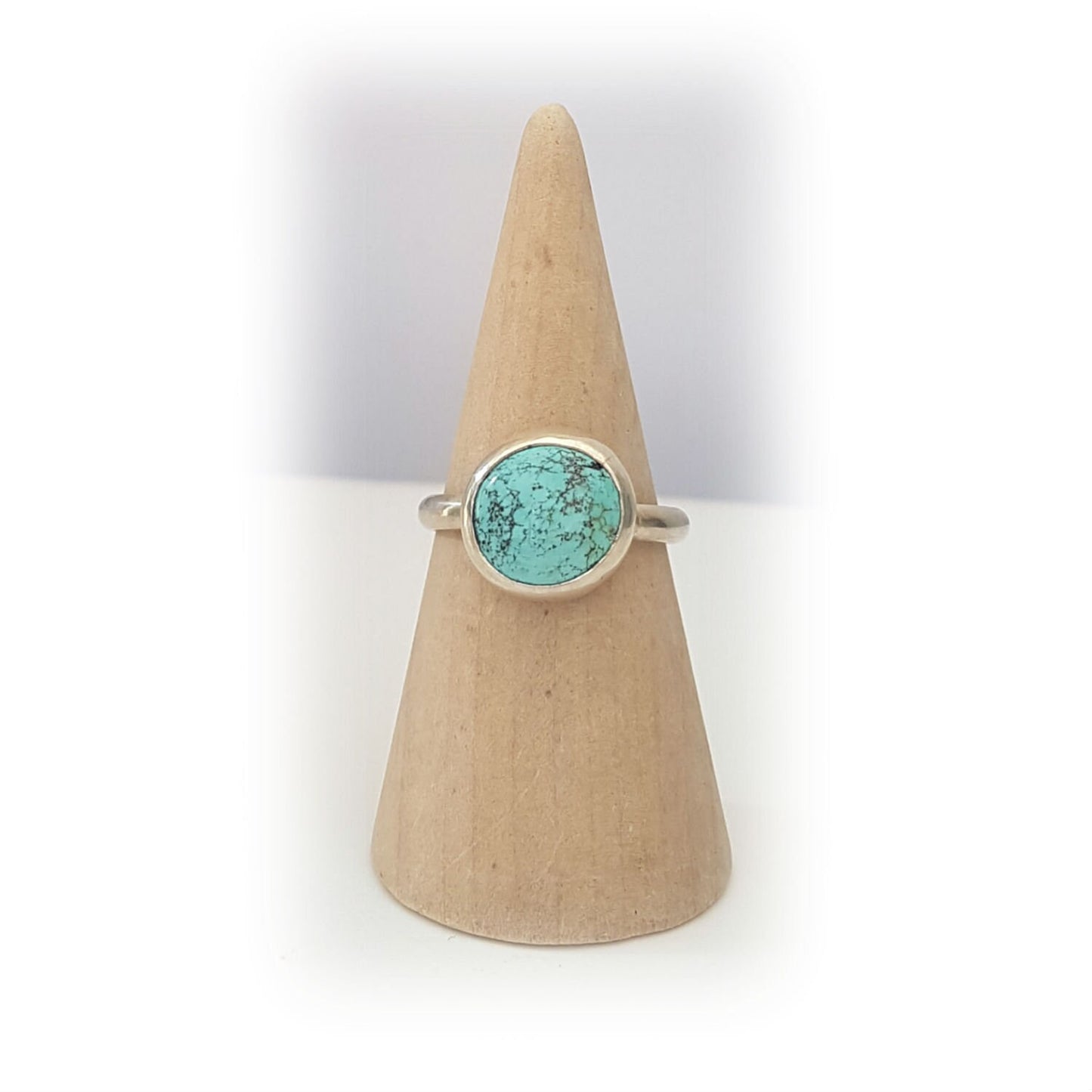 Skylake Turquoise & Sterling Silver Ring - size 10.5 or V