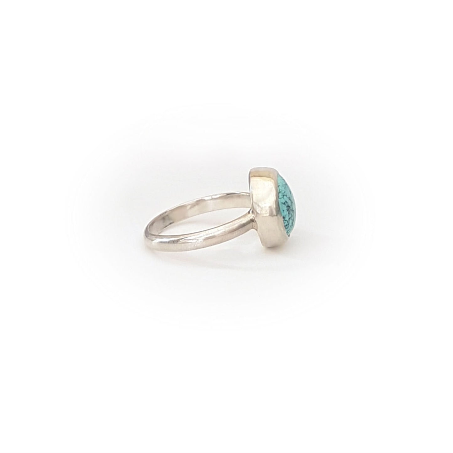Skylake Turquoise & Sterling Silver Ring - size 10.5 or V