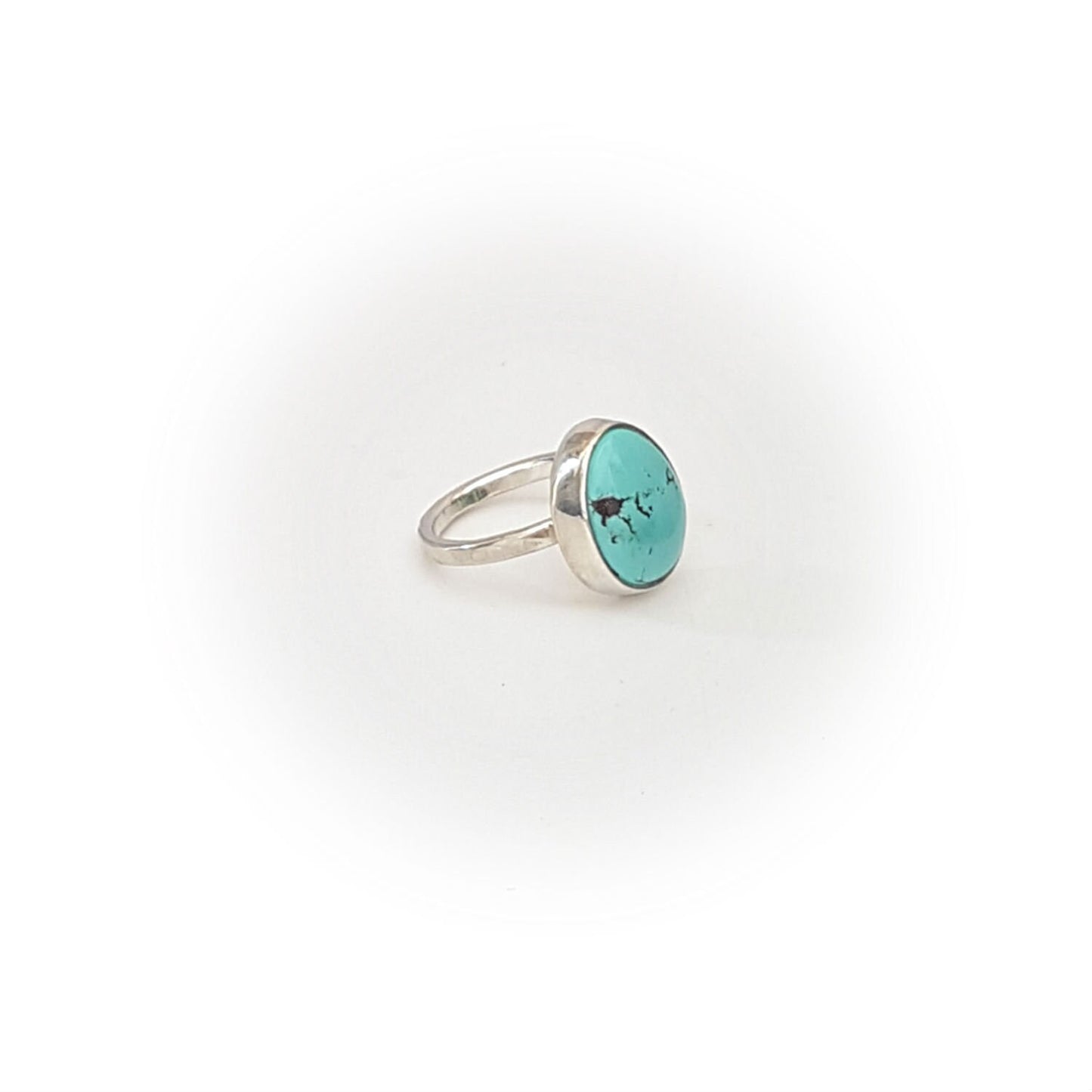 Pilot Mountain Turquoise & Sterling Silver Ring - size 5.5 or K 1/2