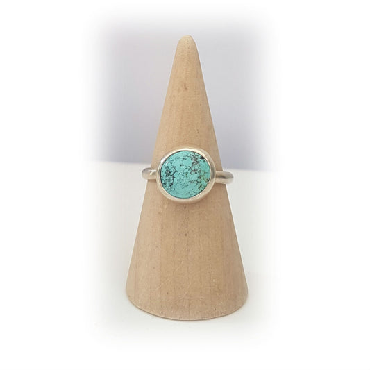 Skylake Turquoise & Sterling Silver Ring - size 10.5 or V