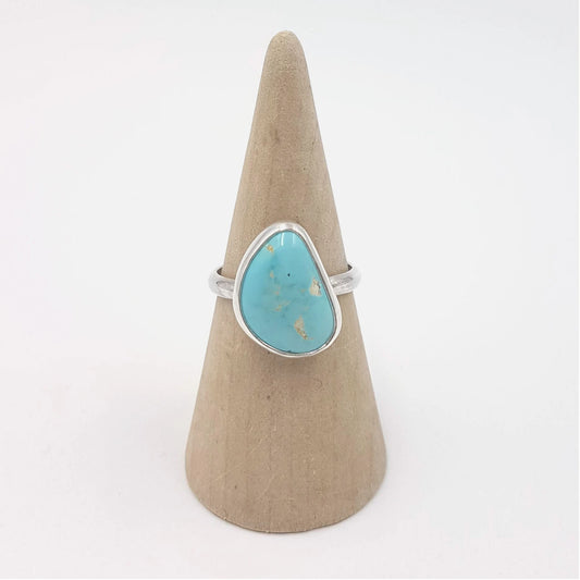 Royston Turquoise & Sterling Silver Ring - size 9.5 or T