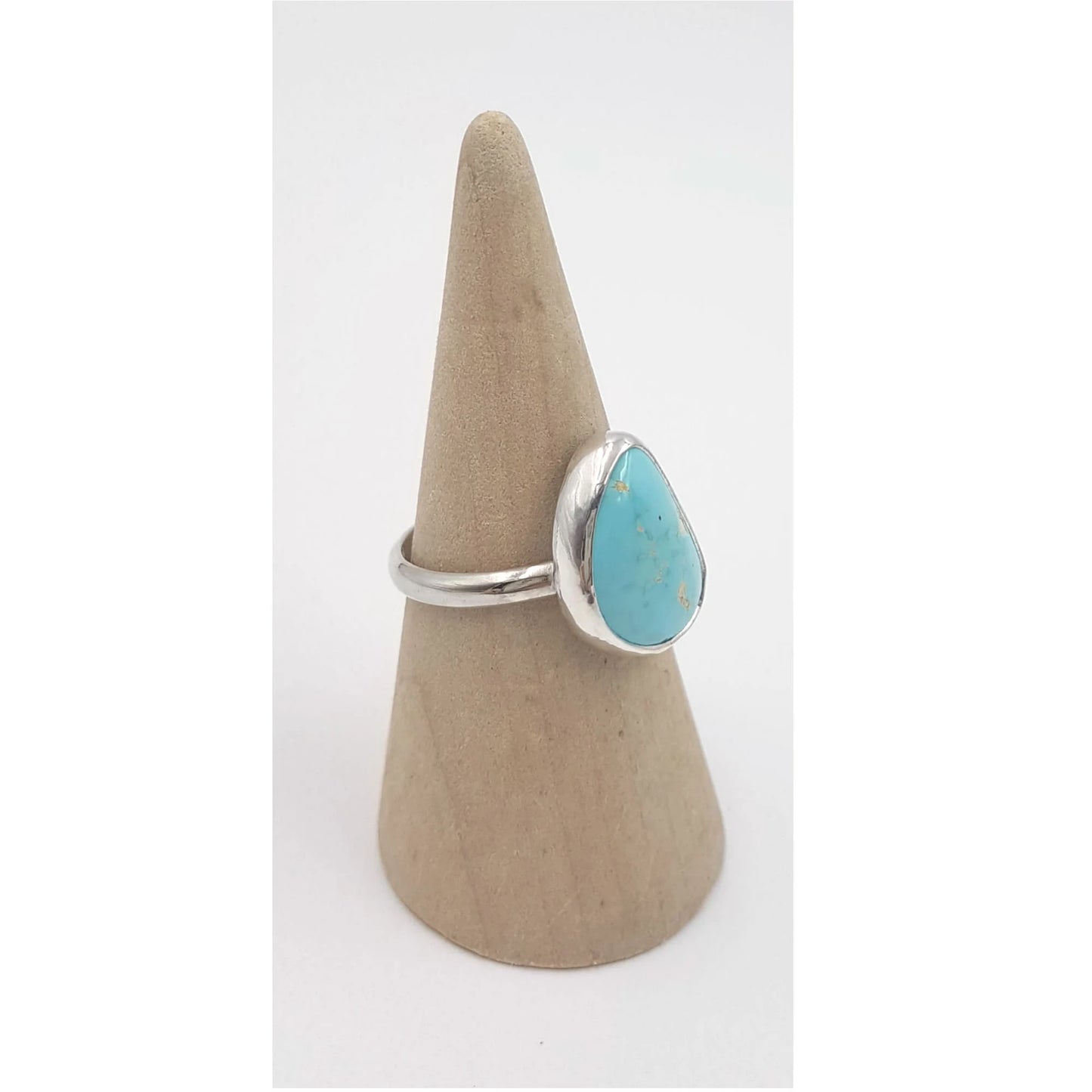 Royston Turquoise & Sterling Silver Ring - size 9.5 or T
